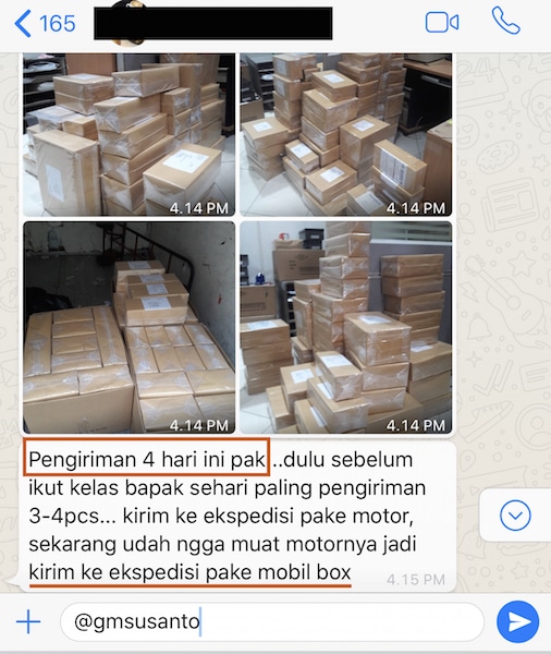 ratusan paket